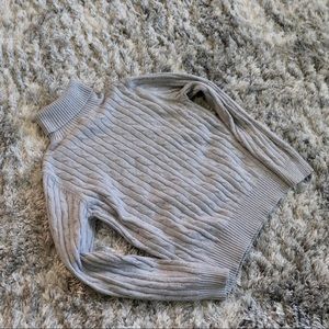 Gray cotton turtleneck sweater M